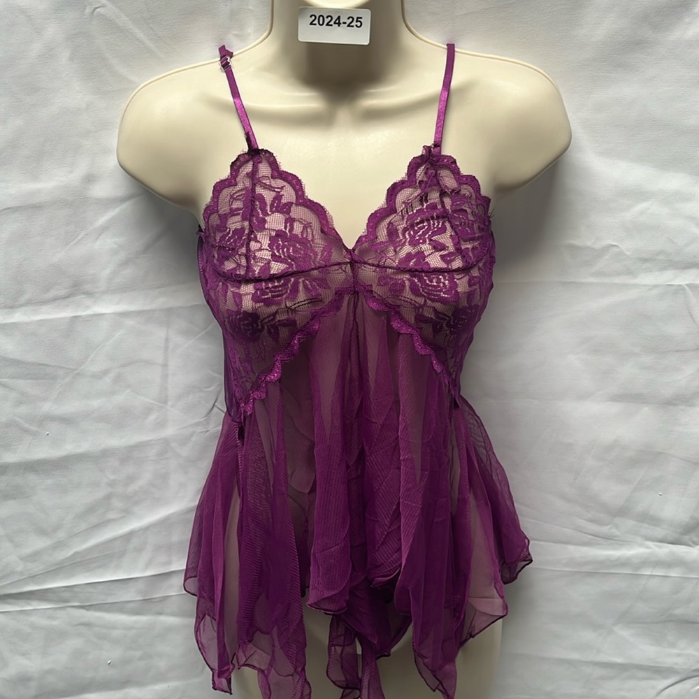 2pc Fairy style purple lace lingerie